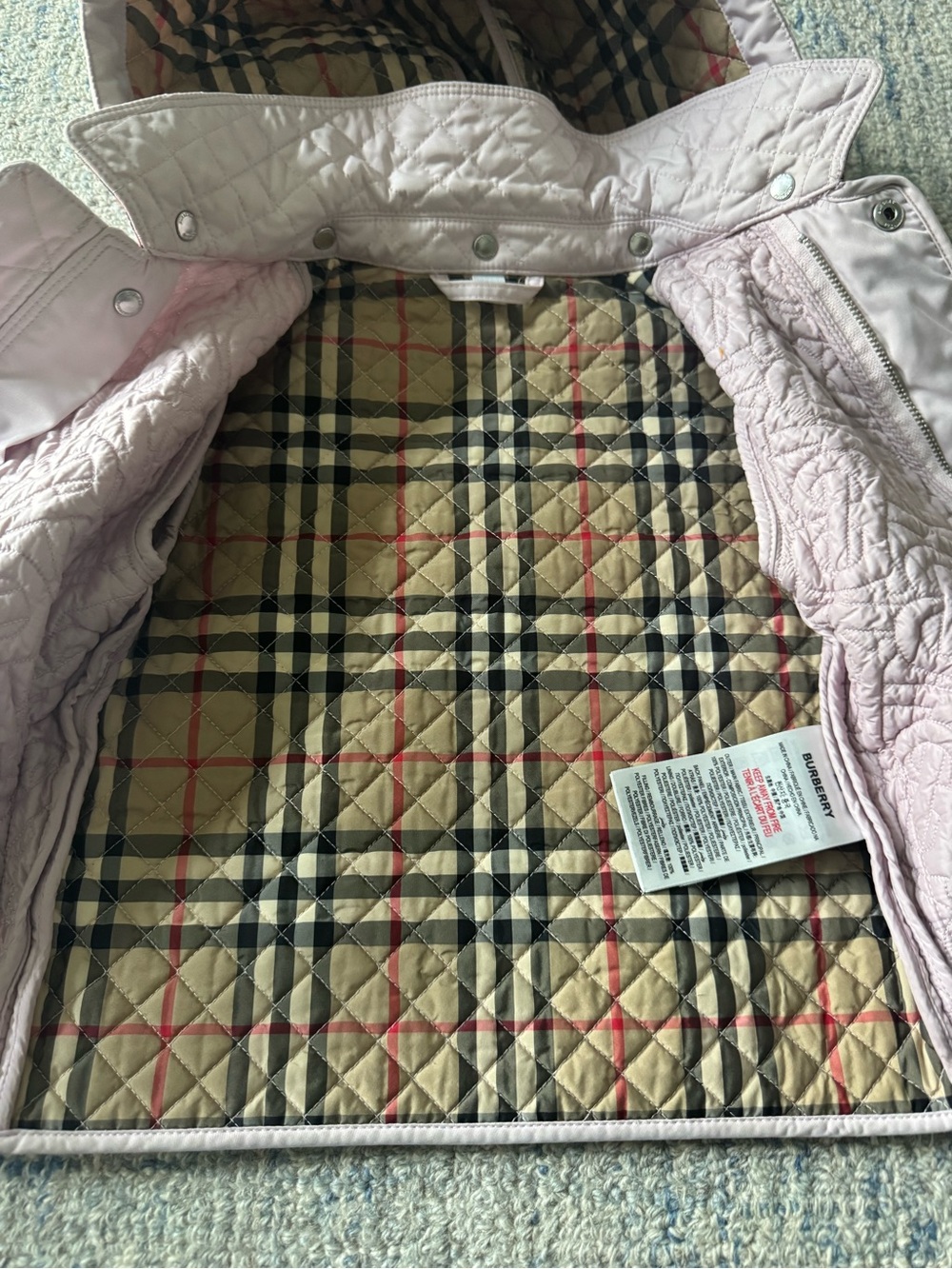 Girls Burberry quilted jacket size 2T - Picture 4 of 10